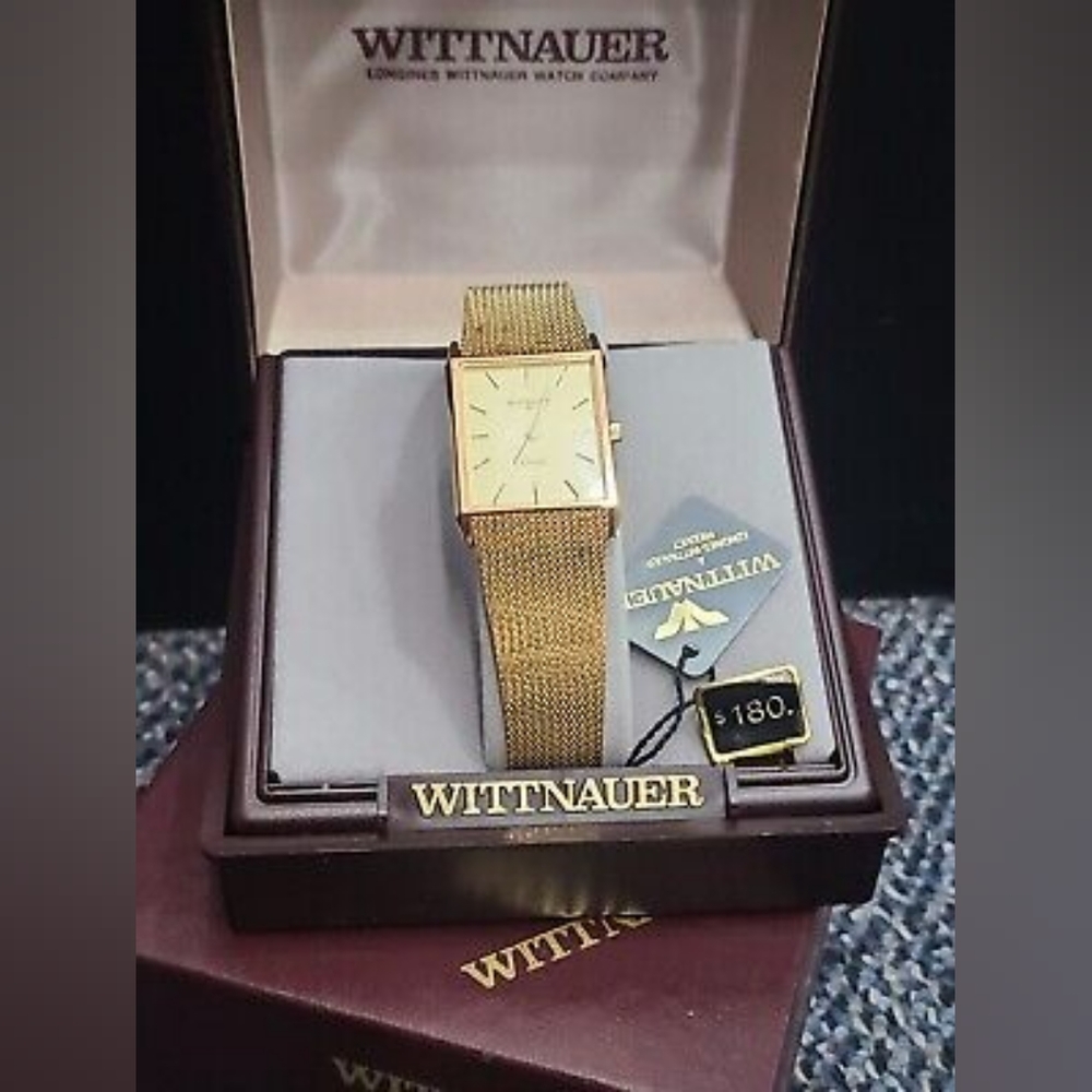 Vintage Wittnauer Duchess goldtone watch still in box